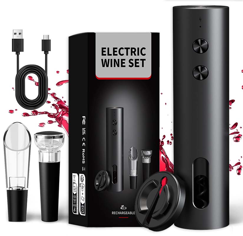 Electric Can Opener - Набор электрических открывалок для вина 4-в-1