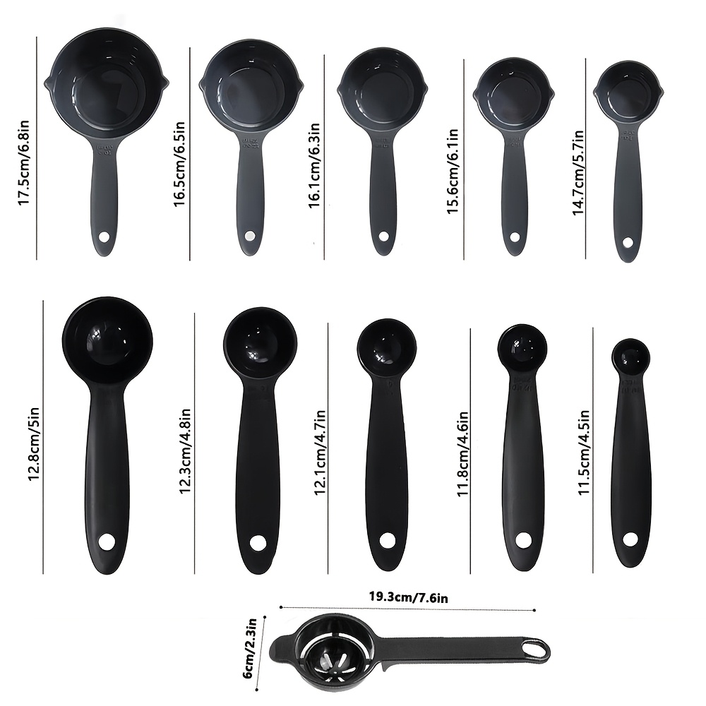 Набор из 11 пластиковых мерных – обзор и цена Kitchen Gadgets Products