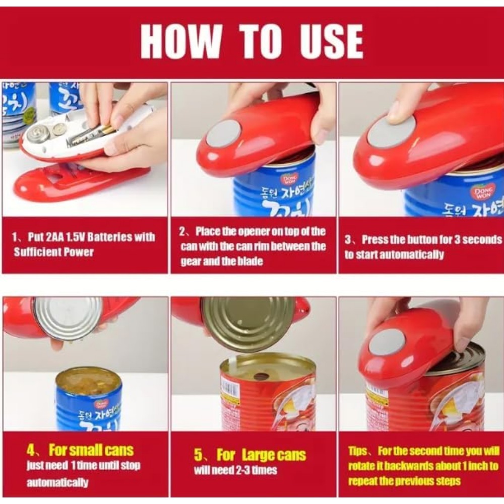 1 шт., красный электрический к – обзор и цена Electric Can Opener