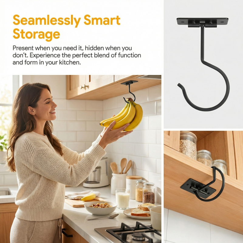 Черный металлический самоклеящ – обзор и цена Kitchen Gadgets Storage