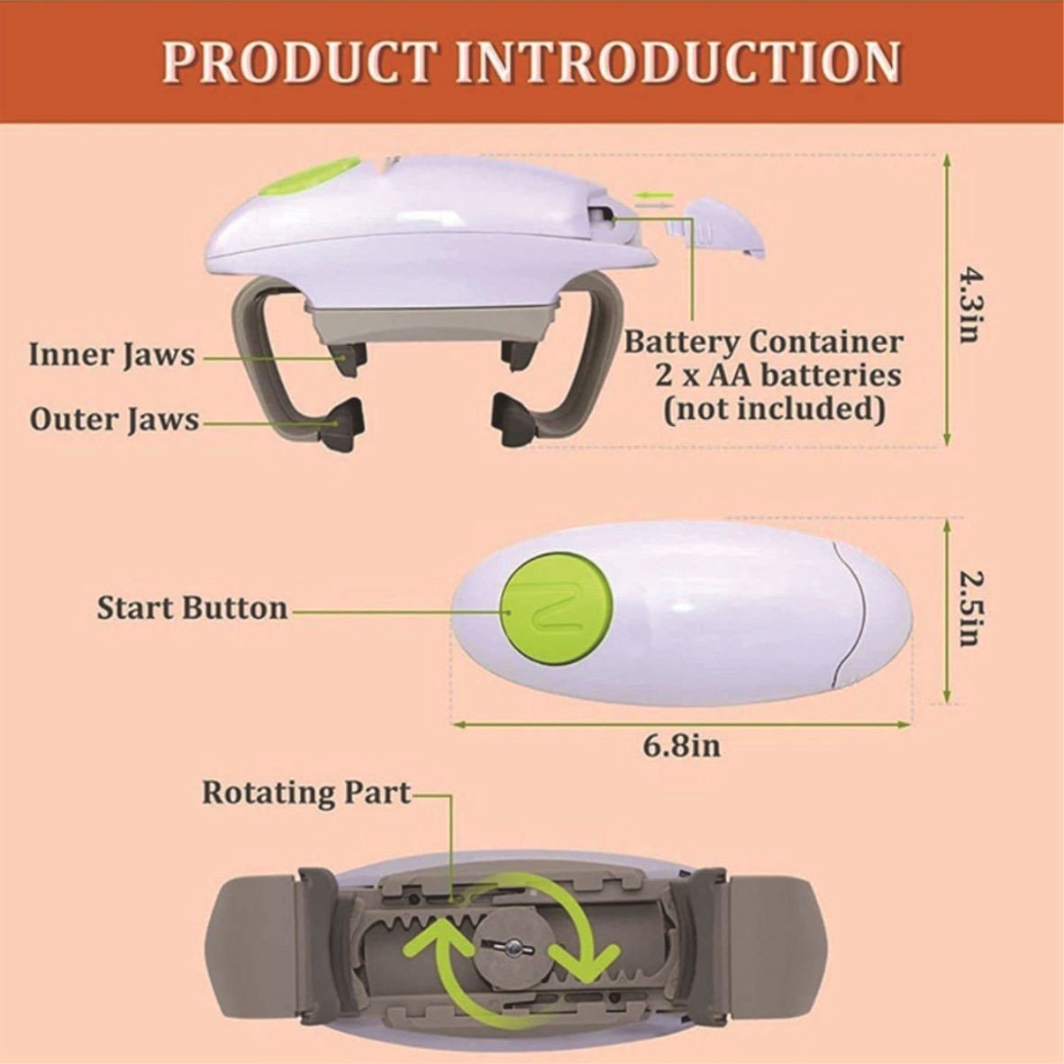 Электрическая открывалка для б – обзор и цена Electric Can Opener